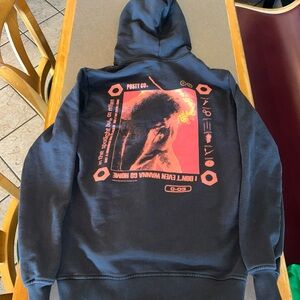 Post Malone 2018 Hoodie Sweatshirt Sz S Posty Co. I Don’t Wanna Go Home Black